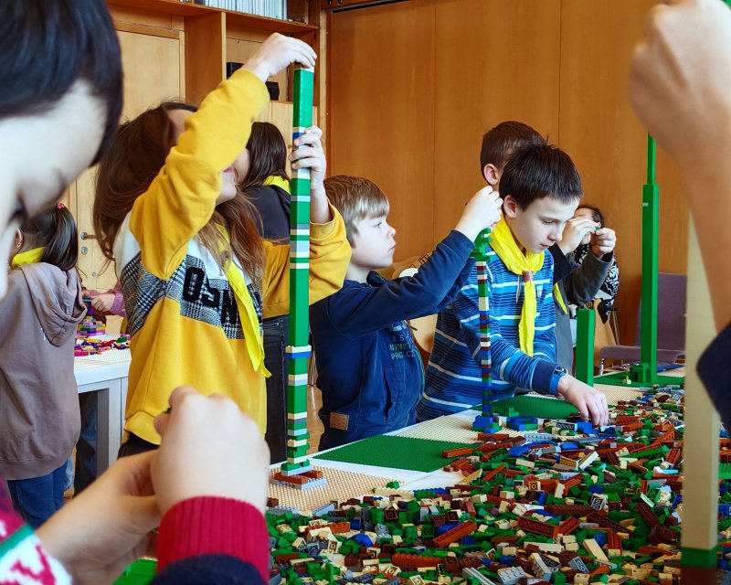 foto Kostkování mezi SKAUTY 16469