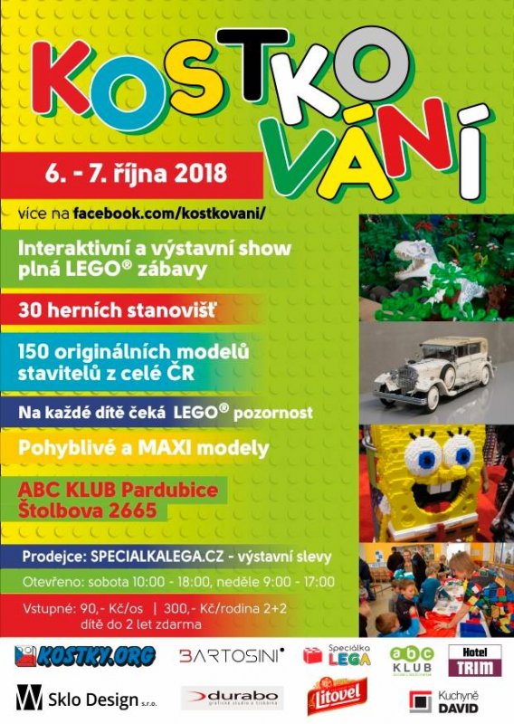 leták akce Kostkování PARDUBICE 2018