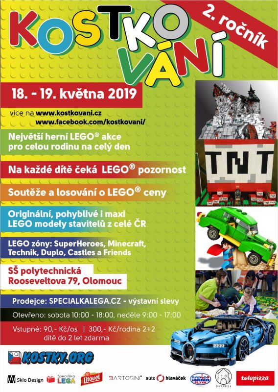 leták akce Kostkování OLOMOUC 2019 2. ročník