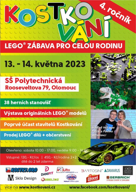 leták akce Kostkování OLOMOUC 2023, 4. ročník