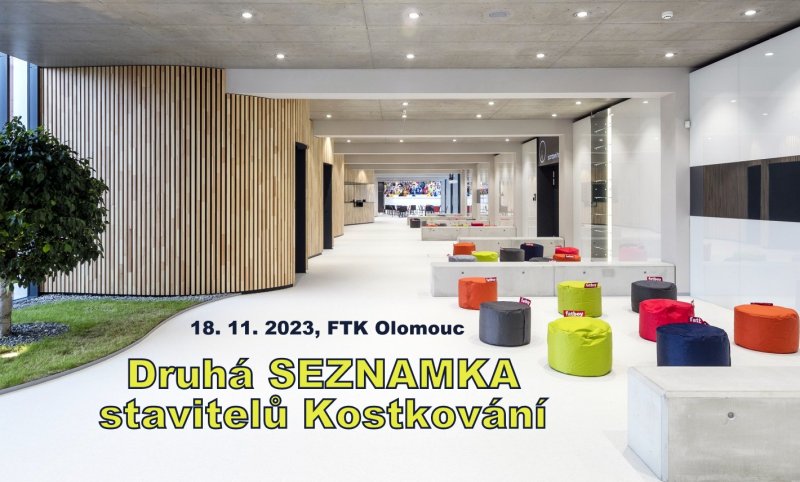 leták akce Druhá SEZNAMKA stavitelů Kostkování