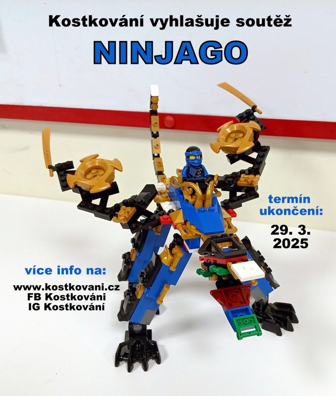 leták akce SOUTĚŽ Ninjago
